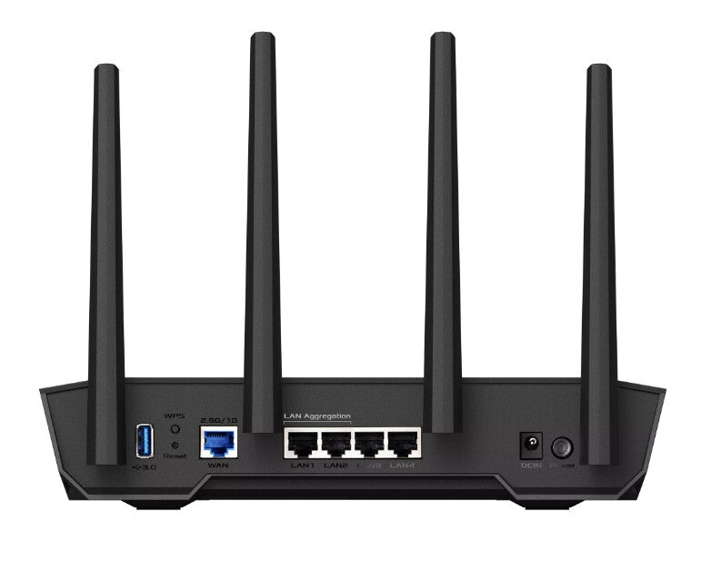 ASUS TUF-AX4200 wireless router Gigabit Ethernet Dual-band (2.4 GHz / 5 GHz) Black