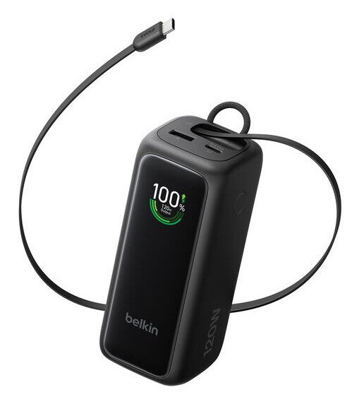 Belkin Power Bank 22K with Retractable Cable