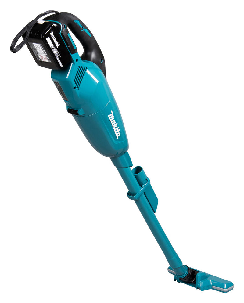 Makita DCL284FZB stick vacuum/electric broom 2-in-1 stick vacuum Battery Dry Black, Teal