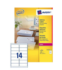 Avery L7163-250 addressing label Self-adhesive label White