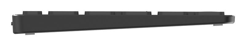 Rapoo 9600M keyboard Mouse included Universal USB + Bluetooth QWERTY Dark Grey