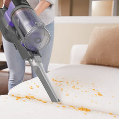 Black & Decker BHFEV182CP-GB stick vacuum/electric broom 2-in-1 stick vacuum Battery Dry Bagless 0.65 L Purple, Titanium 2 Ah