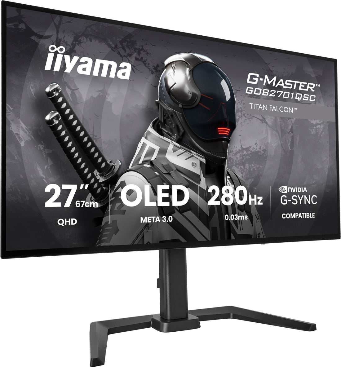 iiyama G-MASTER GOB2701QSC-B1 computer monitor 27" 2560 x 1440 pixels 2K Ultra HD OLED Black - image 4