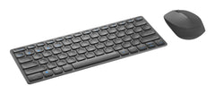 Rapoo 9600M keyboard Mouse included Universal USB + Bluetooth QWERTY Dark Grey