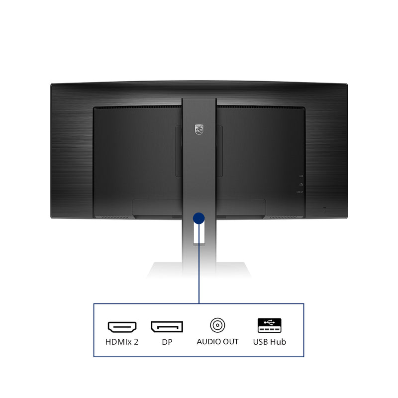 Philips B Line 345B1C/00 computer monitor 86.4 cm (34") 3440 x 1440 pixels Quad HD LCD Black