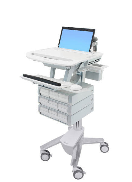 Ergotron StyleView Aluminium, Grey, White Laptop Multimedia cart