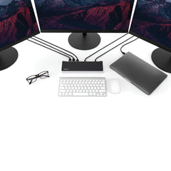 StarTech.com 4K USB-C Dock , Triple UHD 4K Monitor Docking Station, Mac & Windows, USB C to HDMI & DisplayPort, 60W Power Delivery, 5x USB 5Gbps Hub - TAA