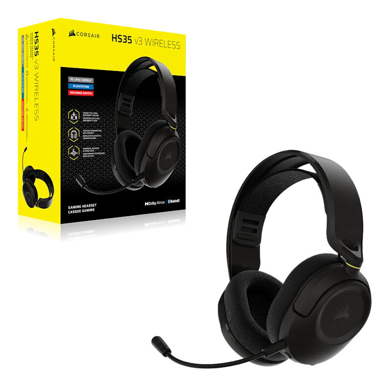 Corsair HS35 v3 Headset Wireless Head-band Gaming Bluetooth Black - image 9