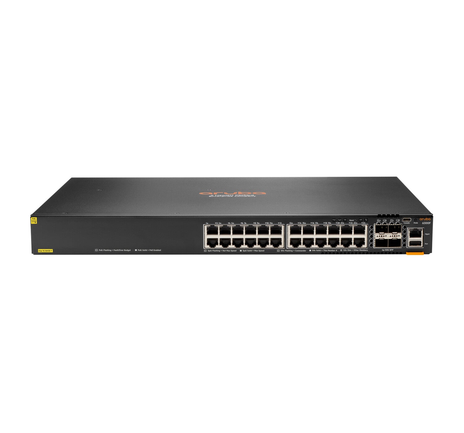 Aruba Networks Router HPE Aruba Networking Aruba 6300F 24-port 1GbE Class 4 PoE & 4-port SFP ...