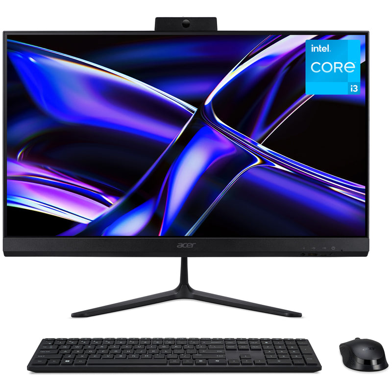 Acer Aspire C24-B All-in-One Desktop - Intel Core i3-1305U, 8GB, 512GB SSD, Integrated Graphics, 23.8" Full HD, Windows 11, Black