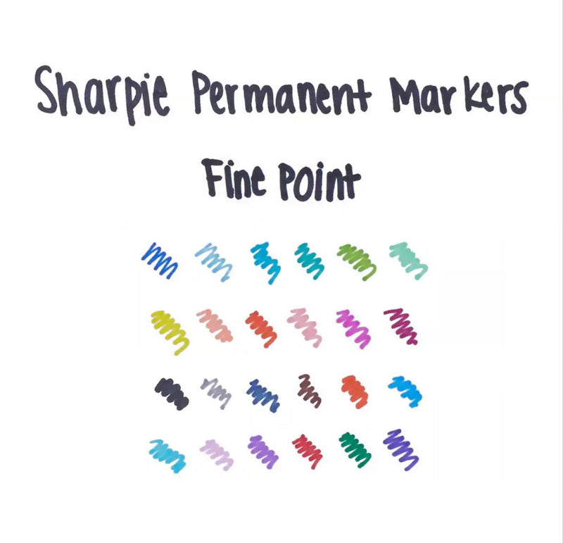 Sharpie Fine Point permanent marker Fine tip Green 12 pc(s)