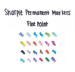 Sharpie Fine Point permanent marker Fine tip Blue