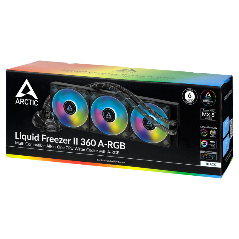 ARCTIC Liquid Freezer II 360 A-RGB Multi Compatible All-in-One CPU Water Cooler with A-RGB