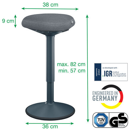 Leitz Ergo Active Standing Stool with Comfort Seat - image 7