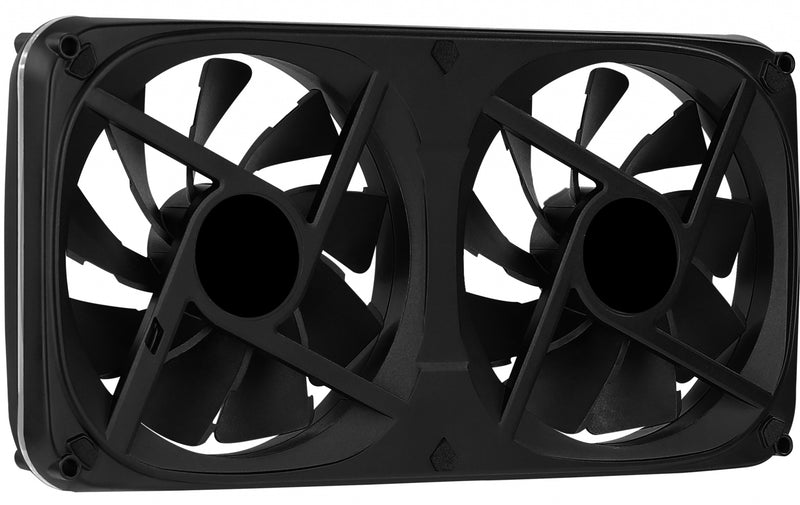 Aerocool ASTRO24 Dual Fan PC 12cm ARGB LED Antivibration Support Black