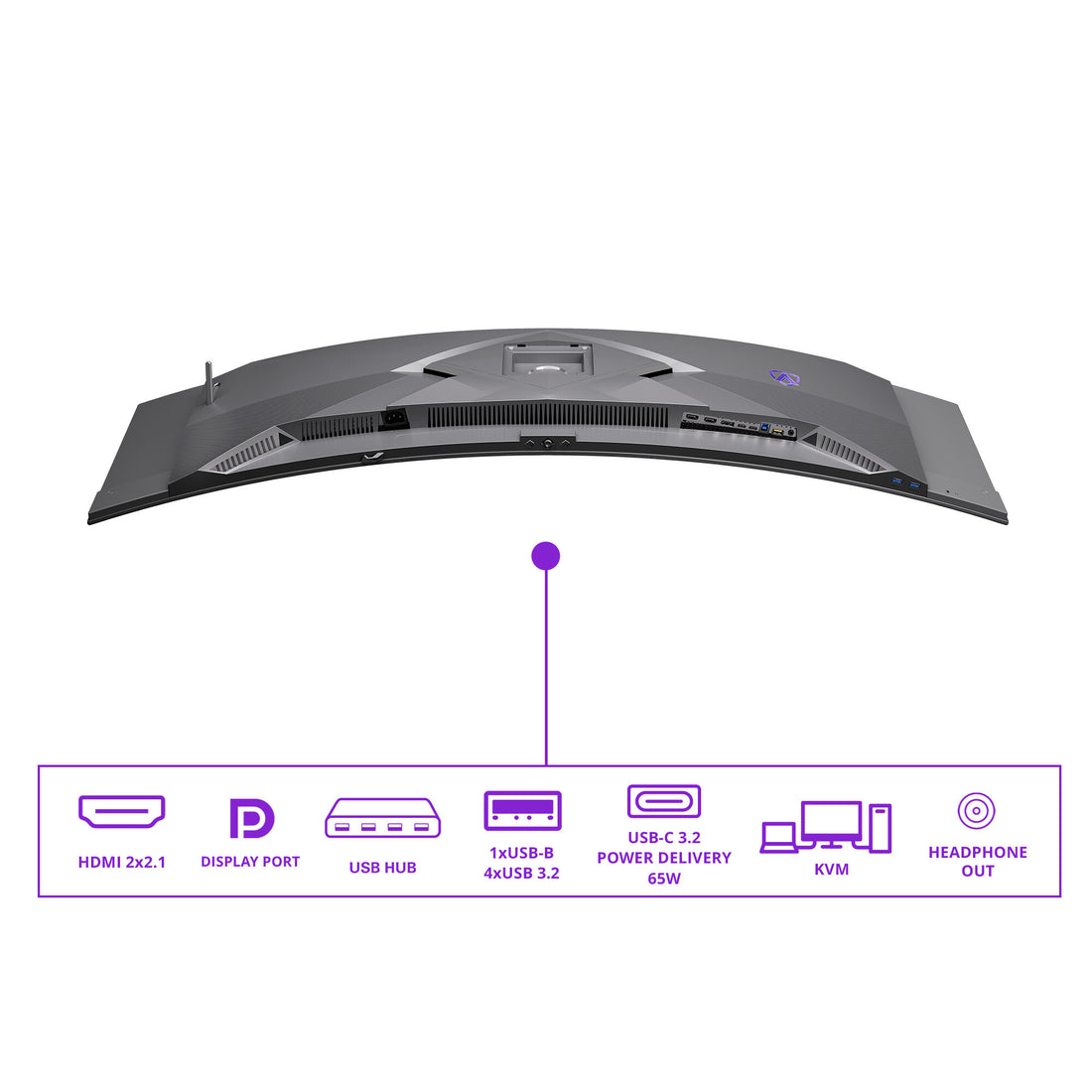 AOC AGON PRO AGP497UCZD computer monitor 48.9" 5120 x 1440 pixels 5K Ultra HD OLED Grey - image 4
