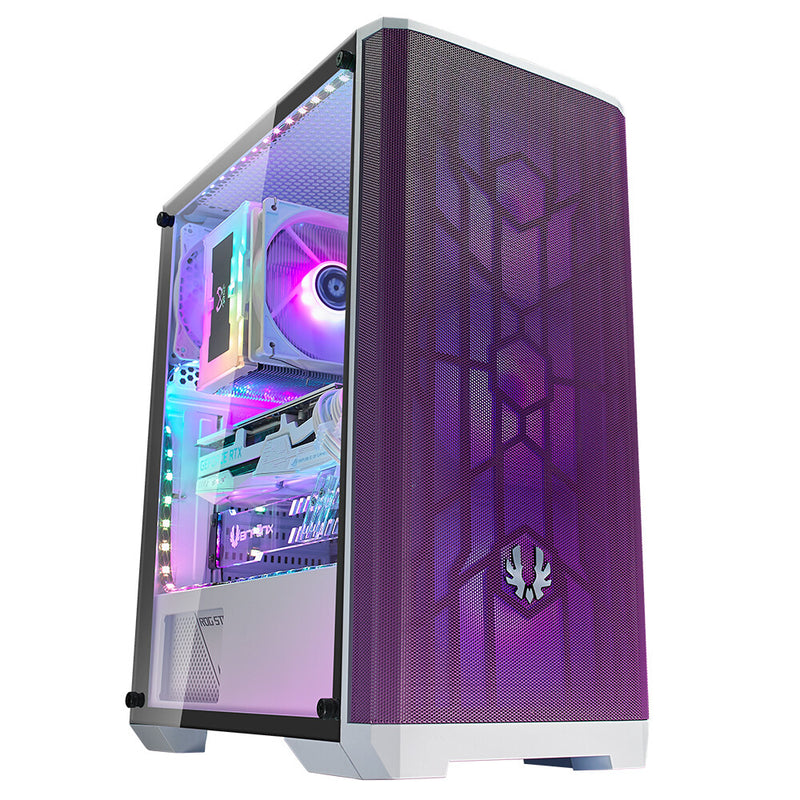BitFenix Nova Mesh SE TG Midi Tower Purple, White