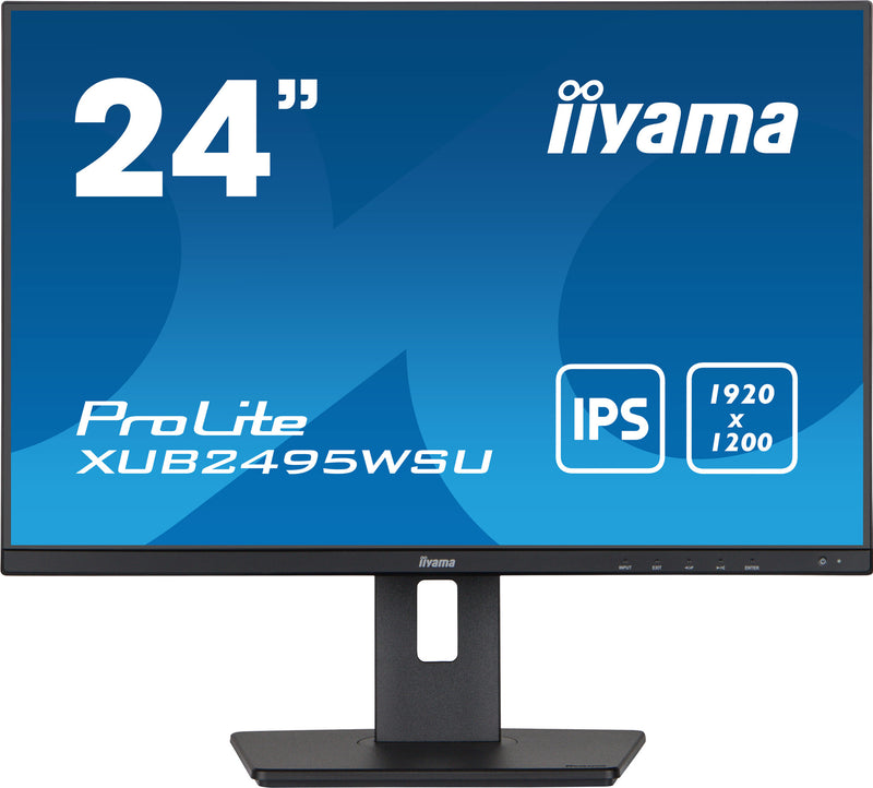 iiyama ProLite XUB2495WSU-B5 computer monitor 61.2 cm (24.1") 1920 x 1200 pixels WUXGA LCD Black