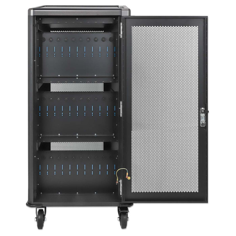 Manhattan Laptop Charging Cabinet Trolley/Cart via USB-C 65W 16" 30-bay, Suitable for USB-C laptops (to 16") - image 9