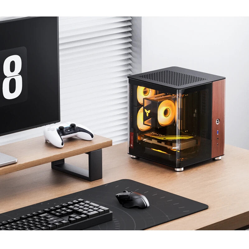 Jonsbo TK-0 BLACK computer case Black, Wood - image 2