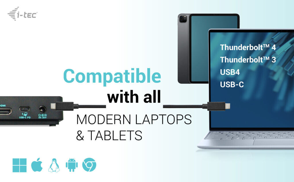 i-tec USB-C Triple Display Docking Station Gen 2 Pro + Power Delivery 100W - image 7
