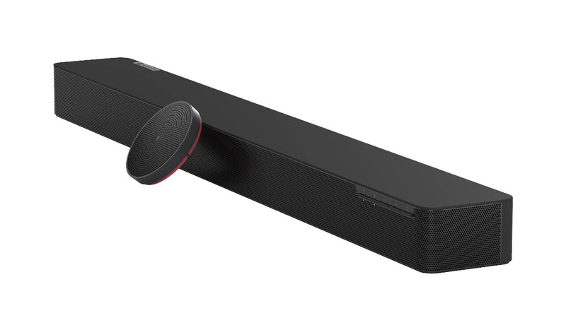 AudioCodes RXV100 Hub with Audio bundled with RXVCam50M and RX40 (Audio Bar with satellite speakers) for use up to large rooms. Compatible with Teams or Zoom