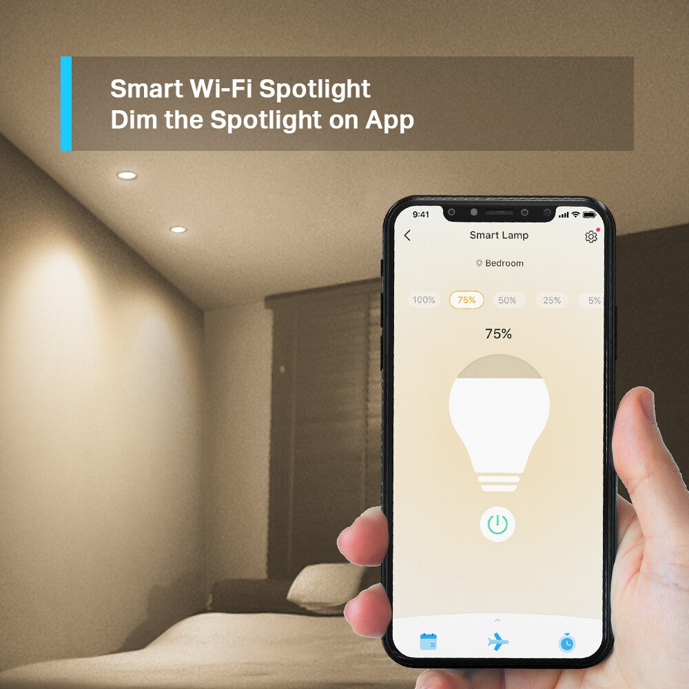 TP-Link Tapo Smart Wi-Fi Spotlight, Dimmable, 4-Pack - image 3