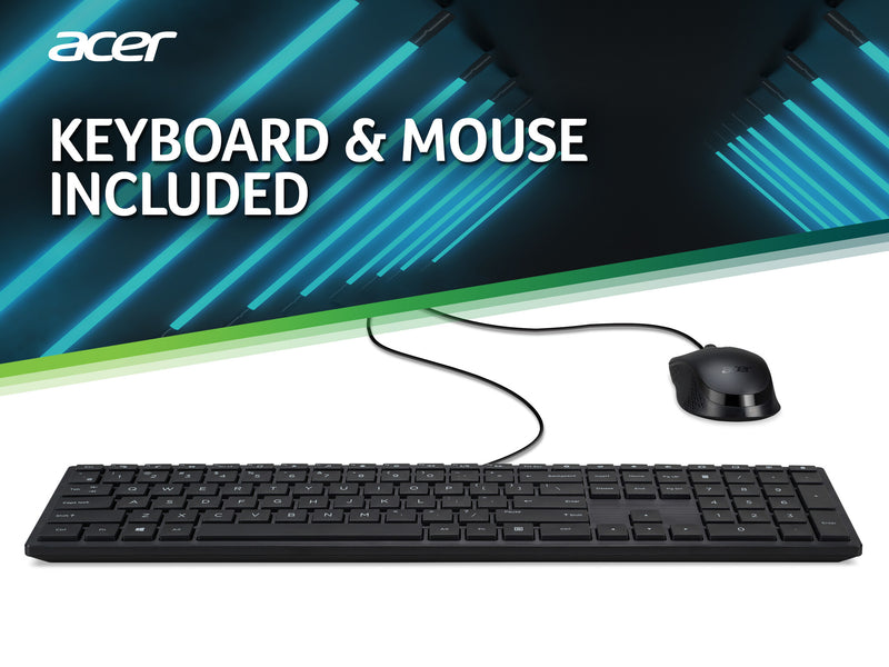 Acer Aspire XC-840 Tower Desktop - Intel Pentium N6005, 8GB, 256GB SSD, Integrated Graphics, No Display, Windows 11, Black