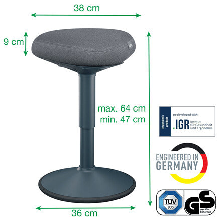 Leitz Ergo Active Sitting Stool with Comfort Seat - image 7