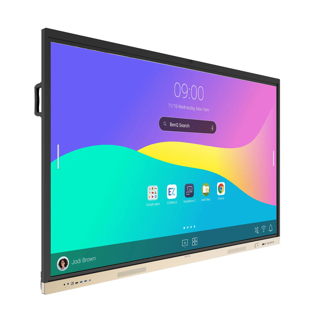 BenQ RE9804FV interactive whiteboard 2.49 m (98") 3840 x 2160 pixels Touchscreen Black - image 3