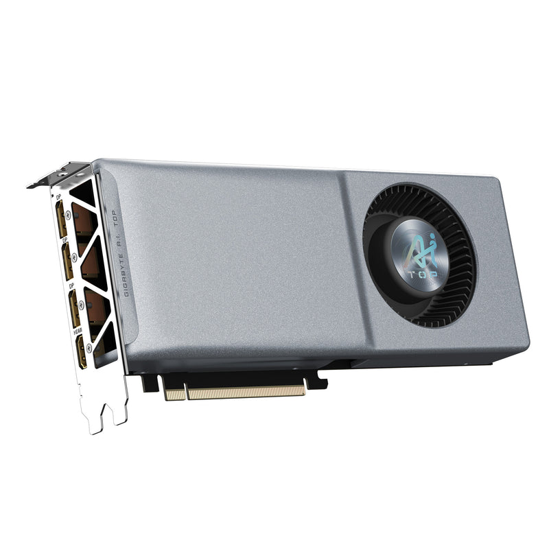 GIGABYTE GeForce RTX 4070 Ti SUPER AI TOP 16G Graphics Card - 16GB GDDR6X, 256bit, PCI-E 4.0, 2610MHz Core Clock, 3 x DisplayPort 1.4a, 1 x HDMI 2.1a, NVIDIA DLSS 3, GV-N407TSAI TOP-16GD
