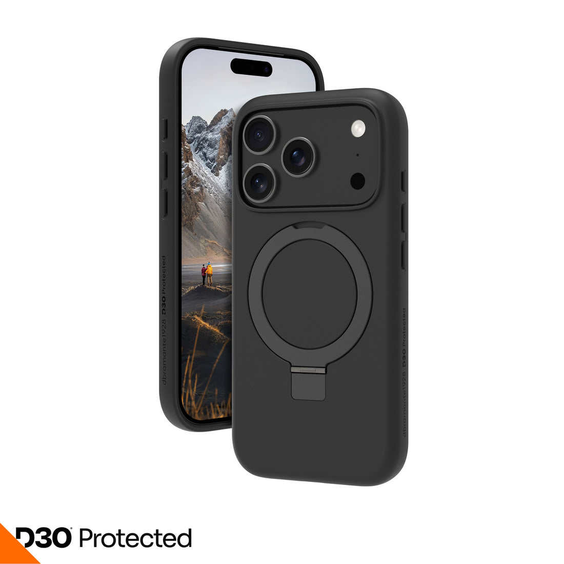 dbramante1928 Iceland Ultra D3O MS Kick - iPhone 18 Pro/iPhone 17 Pro - Black