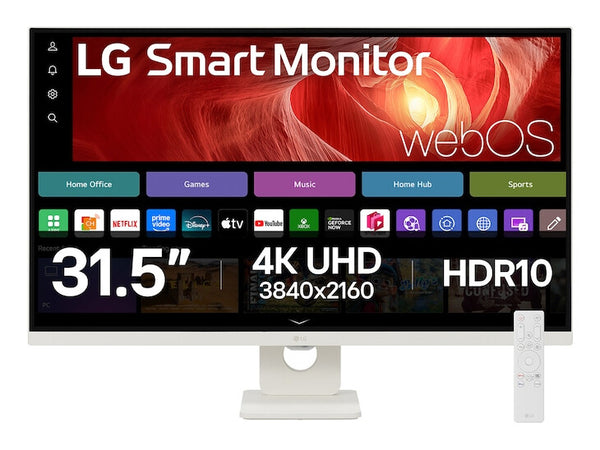 LG 32" 4K UHD Monitor, White (32U721SA-W)