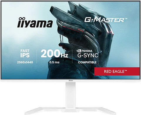iiyama G-MASTER 27" QHD 200Hz Monitor, White (GB2771QSU-W1)