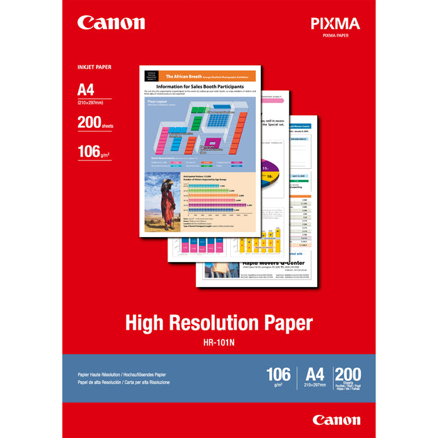 Canon HR-101N High Resolution Paper A4 - 200 Sheets | Back to the Office