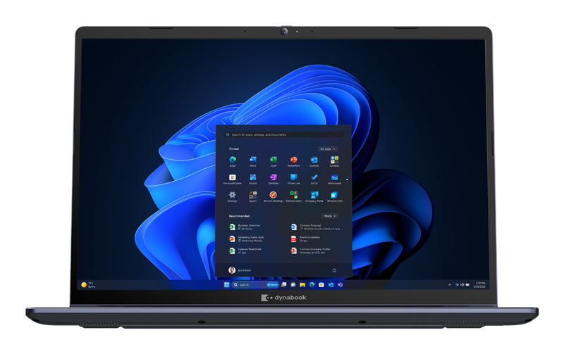 Dynabook Portégé X40-M Intel Core Ultra 5 125H Laptop 35.6 cm (14") WUXGA 8 GB DDR5-SDRAM 256 GB SSD Wi-Fi 6E (802.11ax) Windows 11 Pro Blue