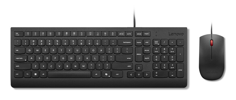 Lenovo Essential Wired Combo Black US Euro keyboard Mouse included Universal USB - image 4