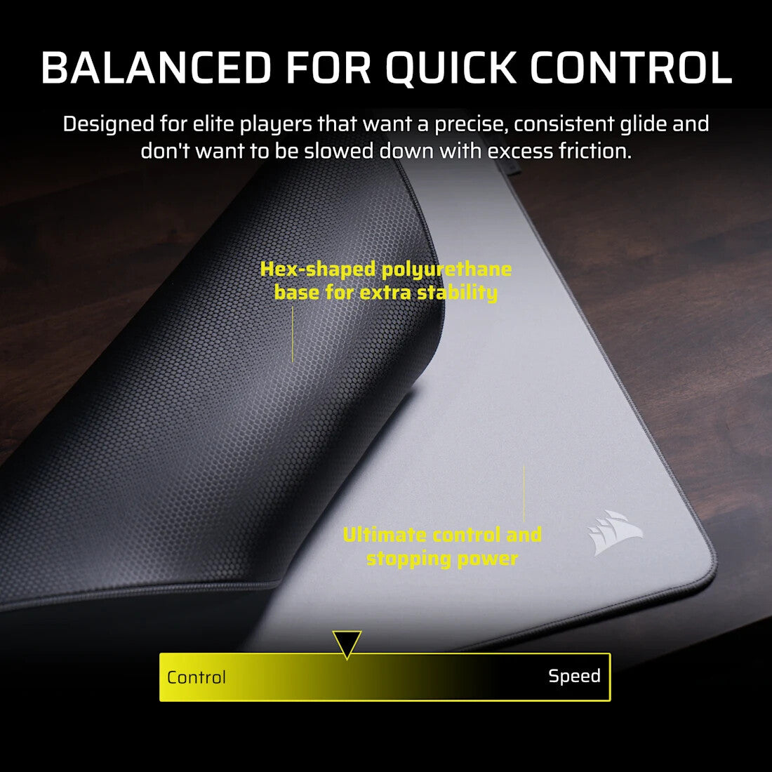 Corsair MM PRO Control Medium Esports-Tuned Cloth Mouse Pad - Gray - image 6