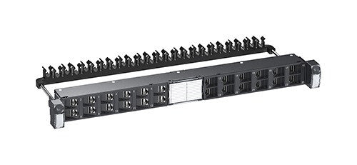 APC Actassi 19-C Patch Panel Flat Angled 19" 1U 24pt S-One STP Cat6A