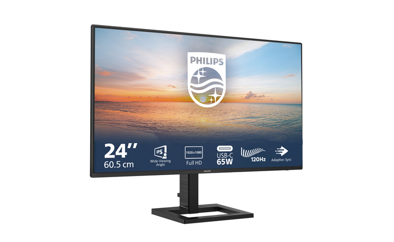 Philips 1000 series 24E1N1300AE/00 computer monitor 60.5 cm (23.8") 1920 x 1080 pixels Full HD LCD Black
