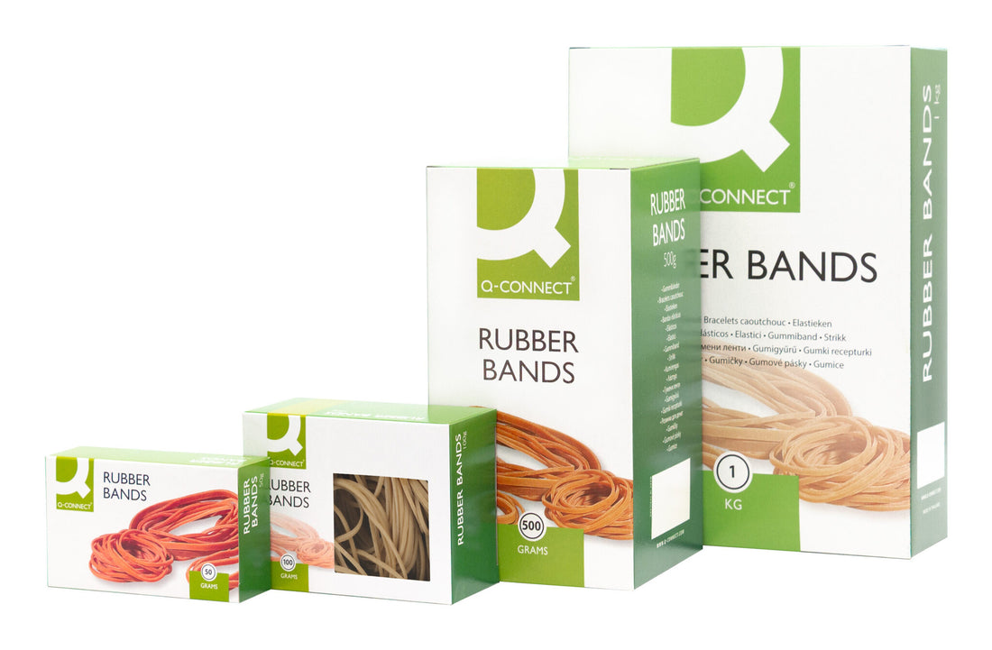 Q-CONNECT Rubber bands Natural – No. 65 (6.0x100mm) – Box 500g - image 3
