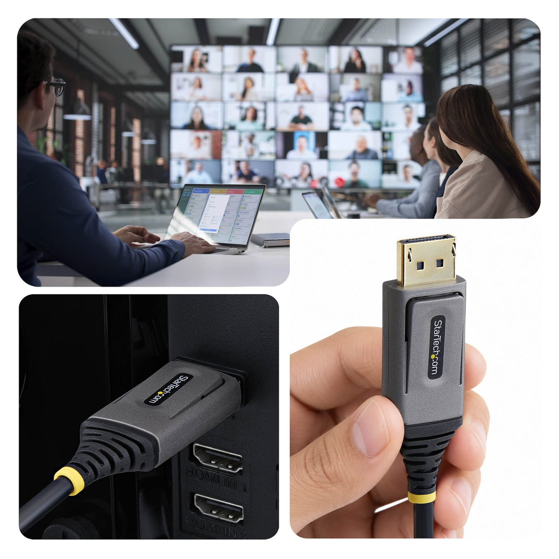 StarTech.com 8K-AOC-50M-DP-CABLE DisplayPort cable Black - image 7