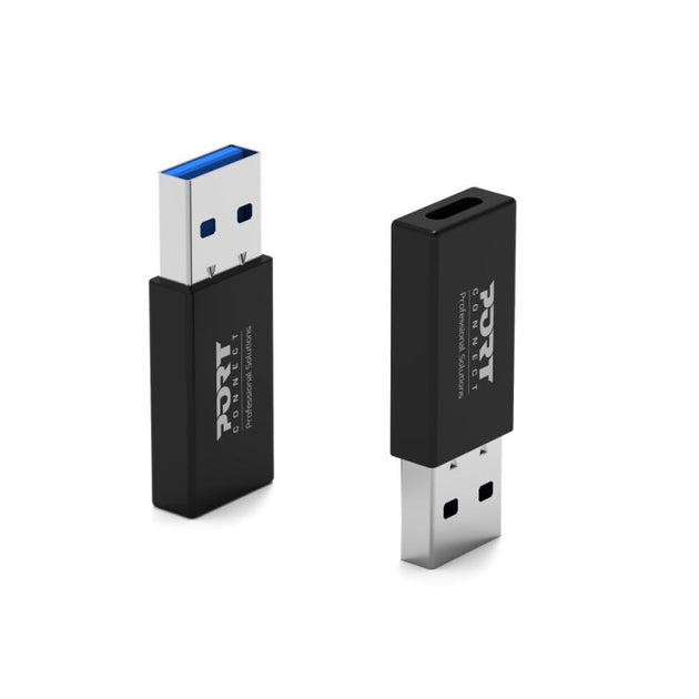 Port Designs 900154 cable gender changer USB-A USB-C Black | Back to ...