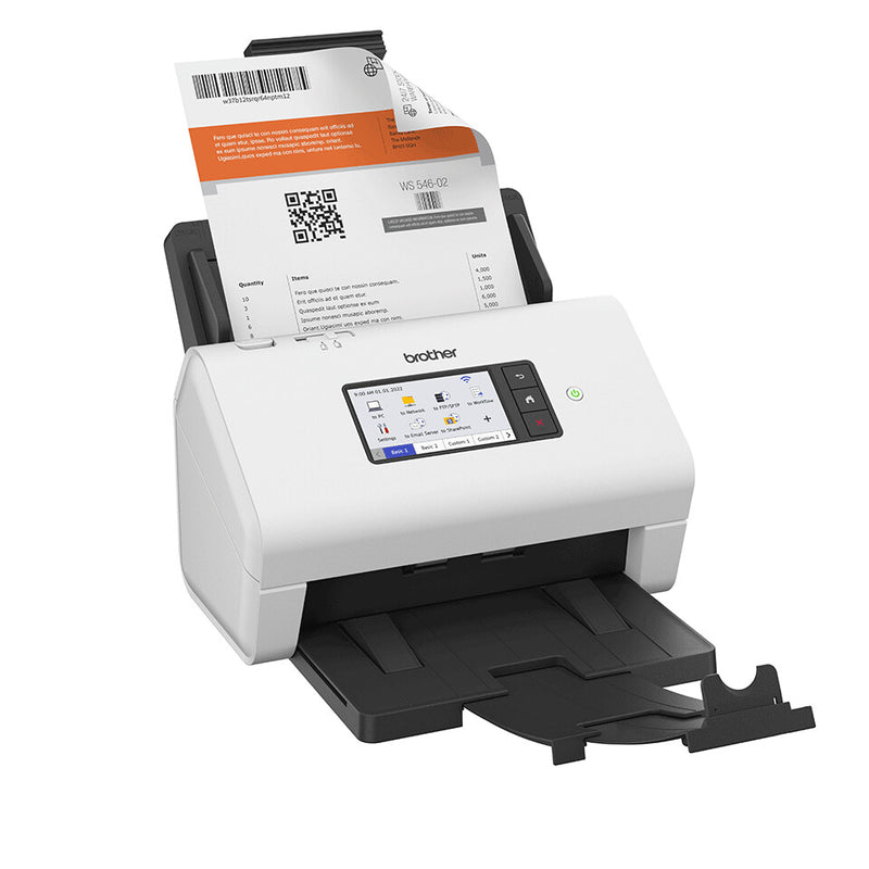 Brother ADS-4900W scanner ADF + Sheet-fed scanner 600 x 600 DPI A4 Bla ...