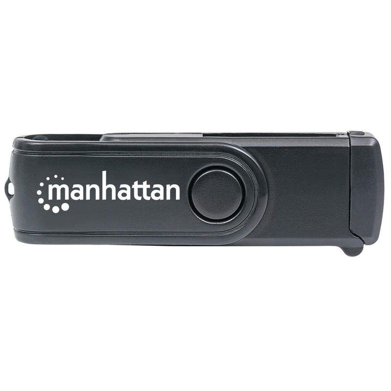 Manhattan USB-A Mini Multi-Card Reader/Writer, 5 Gbps (USB 3.2 Gen1 aka USB 3.0), 24-in-1, SuperSpeed USB, Windows or Mac, Black, Three Year Warranty