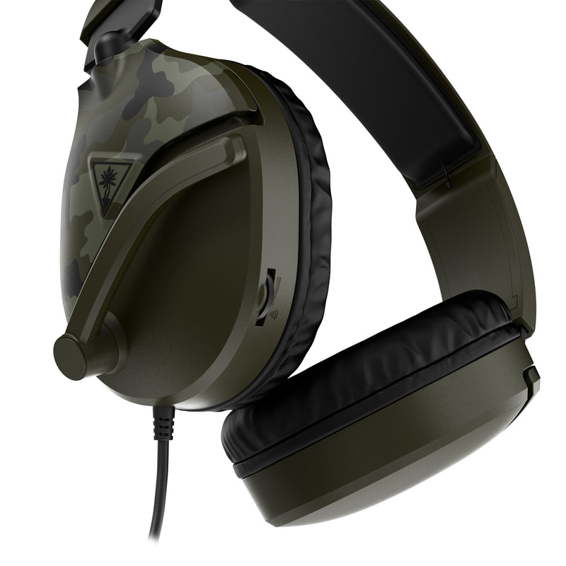 Turtle Beach Recon 70 Camo Green Wired Multiplatform Gaming Headset for PS5, PS4, Xbox Series X or S, Xbox One and Mobile with 3.5mm Wired Connection, Flip-to-Mute Mic, 40mm Speakers
