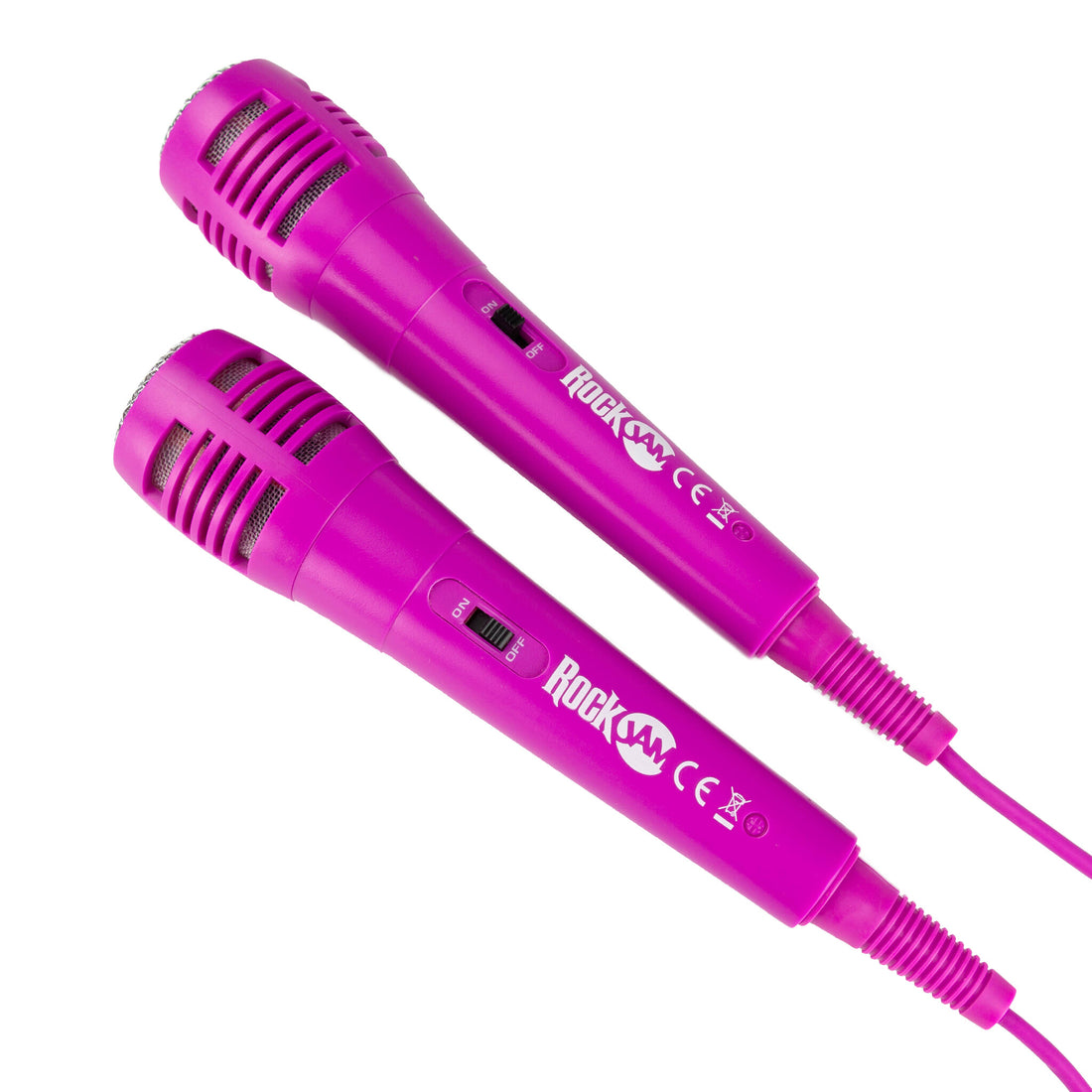 RockJam 10-Watt Rechargeable Bluetooth Karaoke Machine with Two Microphones, Voice Changing Effects & LED - image 8