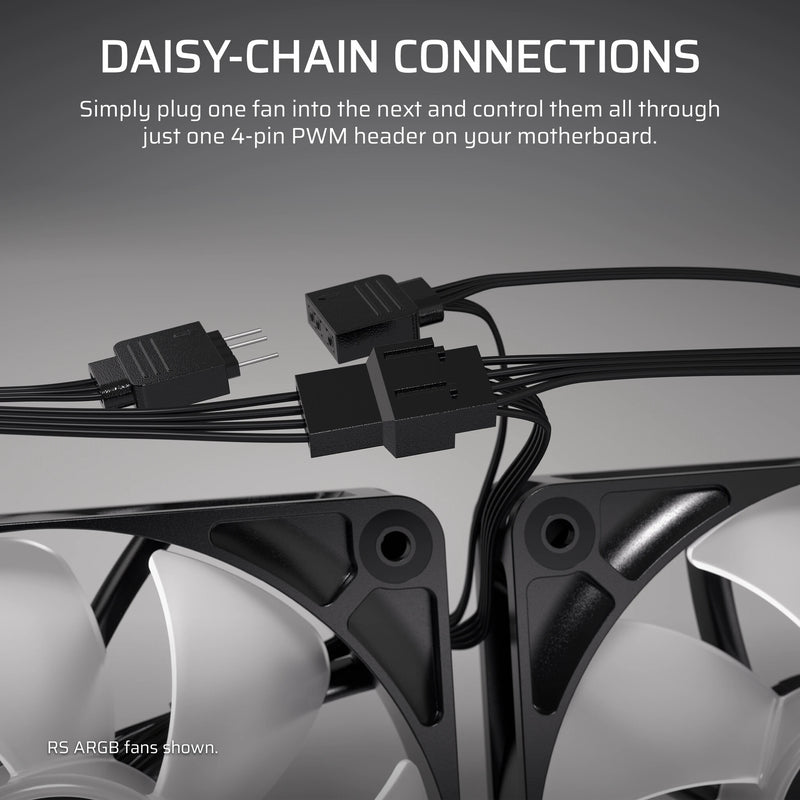 Corsair RS120 Computer case Fan 12 cm Black 3 pc(s)