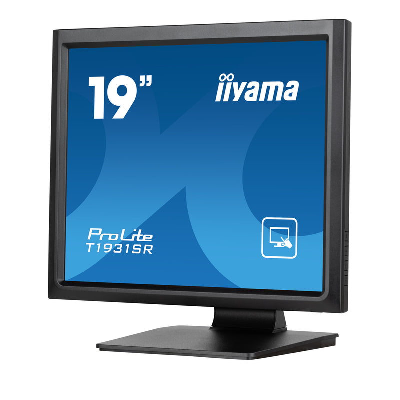 iiyama ProLite T1931SR-B1S computer monitor 48.3 cm (19") 1280 x 1024 pixels SXGA LCD Touchscreen Black
