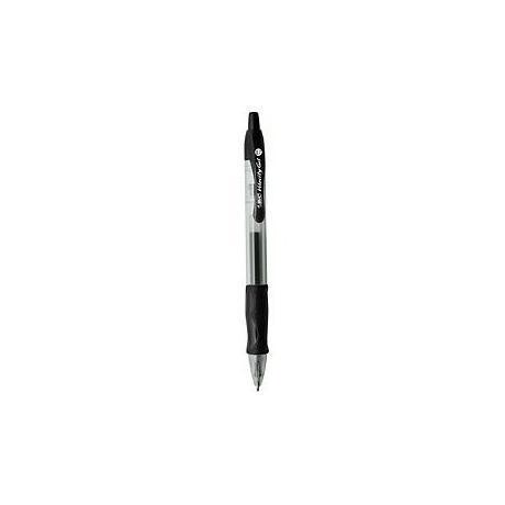 BIC 829157 ballpoint pen Black Clip-on retractable ballpoint pen 12